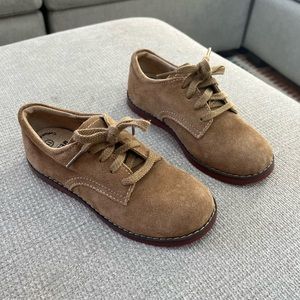 FootMates Bucky Tan Suede Toddler Boys Oxford Loafers Size 11 new